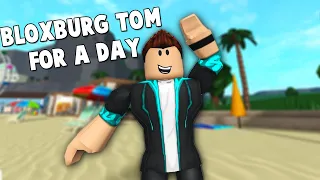 BECOMING BLOXBURG TOM FOR A DAY... AND WAVING AT PEOPLE