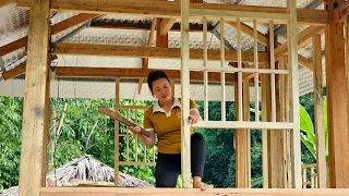 Wooden House 2023 - Harvest the Sugarcane Go to the market to sell - How to make window frames Wood