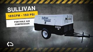 Air Compressor SULLIVAN PALATEK 185H - 150PSI High | #sullivan #aircompressor #construction