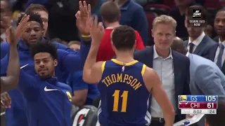 Klay Thompson Breaks NBA record with 14 3 Pointer and Drops 52 in Only 26 mins