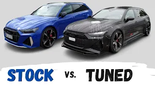 Stock Audi RS6 vs. 900 hp TUNED RS6 with MILLTEK exhaust