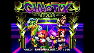 Knuckles Chaotix Playthrough - All Chaos Rings Collected - Normal Special Stages & Wireframe SS