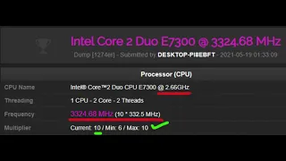 #Core2Duo #BSELmod Core2Duo Overclock in 2021 via BSEL mod