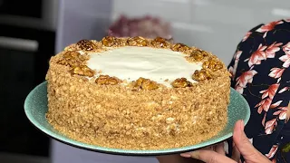 Апетитний торт "КАРАМЕЛЬНИЙ ГОРІШОК"😍 Надзвичайно ніжний та смачний десерт від Лізи Глінської🌸