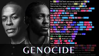 Dr. Dre & Kendrick - Genocide | Rhymes Highlighted