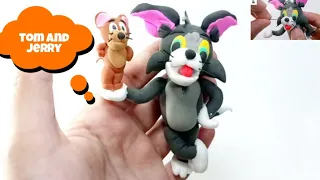 DIY miniature tom and Jerry | DIY Tom and Jerry with Polymer clay DIY