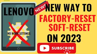 Fast factory reset lenovo tablet m8 3rd gen without the menu or without going to Settings, soft