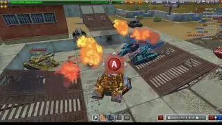 Tanki Online Game play #1 {Thunder and Mammoth M2}