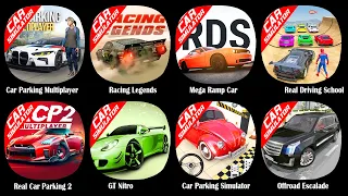 Car Parking Multiplayer,Racing Legends,Mega Ramp Car,Real Driving School,Real Car Parking 2,GT Nitro