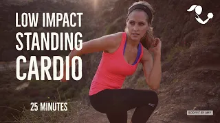 25 Minute Low Impact Standing Cardio:  Knee Friendly No Jumping Home Workout to Burn & Tone