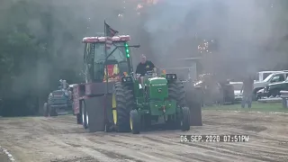 12,000LB FARM STOCK TRACTORS 10MPH AT THE 2020 BURNEY CLAY TWP FIRE DEPT PULL