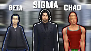 A Sigma, an Alpha and a Beta live in a house - Sims 4