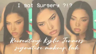 Recreating KYLIE JENNERS SIGNATURE makeup look !!!