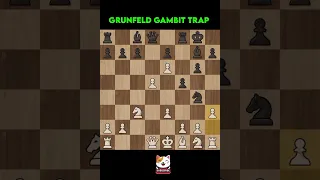 Grunfeld Gambit Trap | Chess ♟️ Tactics |