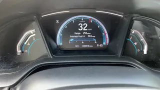2019 Honda Civic 2.0L acceleration 0-60mph