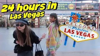 24 HOURS IN LAS VEGAS | VLOG | Downtown Vegas + Fremont Street | Jessi Jae Joplin and Bebe Zeva