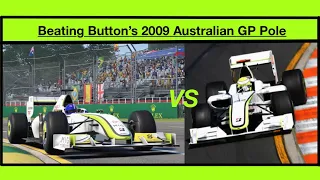 Beating Button’s 2009 Australian GP Pole