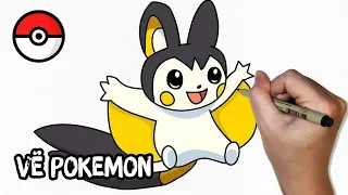 Cách Vẽ Pokemon Emolga Dễ Nhất | How To Draw Pokemon Emolga  Step By Step