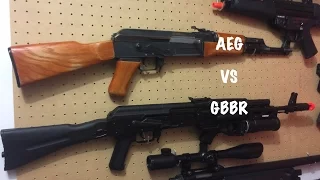 Airsoft Comparison - AEG vs. GBB (Rifles)