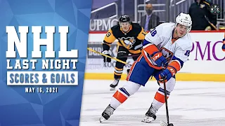 NHL Last Night: All 29 Goals and NHL Scores of May 16, 2021