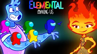 어몽어스 VS vs Elemental | FUNNY AMONG US ANIMATION