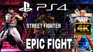 Street Fighter 6 PS4 RYU VS LILY Epic Fight 4k 60FPS