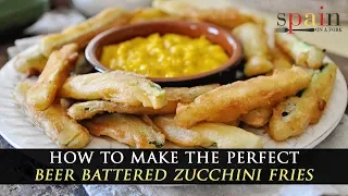 Beer Battered Zucchini Fries with Saffron Aioli