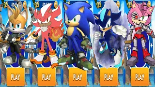 Sonic Dash - All Sonic Prime Characters vs Ice Shadow and Fire Shadow - Run Gameplay