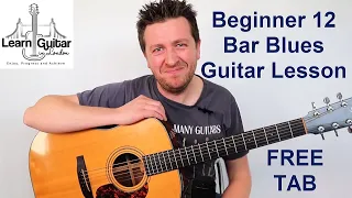 Beginners 12 Bar Blues Acoustic Guitar Lesson With 15 Essential Chords - Drue James - Part 1