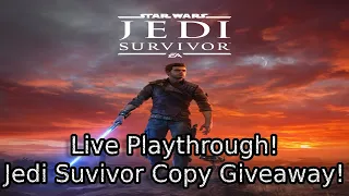 Star Wars Jedi Survivor Playthrough! | First Look + Jedi Survivor Copy Giveaway! #giveaway