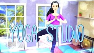 DIY - How to Make: Doll Room in a Box: Yoga Studio - Handmade - Crafts