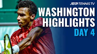Nadal & Harris Play a Thriller; Auger-Aliassime, Sinner in Action | Washington 2021 Highlights Day 4