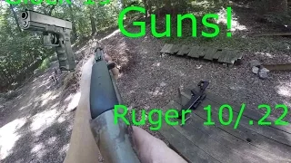 Ruger 10/.22 target practice backyard