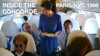 Concorde Flight Paris CDG to New York JFK - Inside the Supersonic Plane July 1999 - Air France AF002