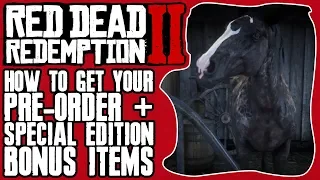 HOW TO GET YOUR PRE ORDER & SPECIAL EDITION ITEMS IN RED DEAD REDEMPTION 2