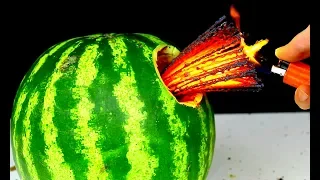 WOW 10 Firecracker Tricks 100 FIRECRACKERS vs WATERMELON🍉