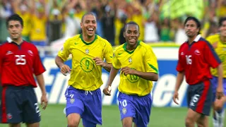 Brazil vs Chile ¡5-0! Ronaldo, Kaká, Adriano & Robinho Joga Bonito Show Classic 2005