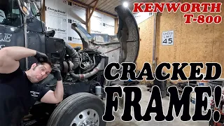 Kenworth Truck, Cracked Frame Repair & Suspension Rebuild!!