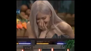 Rosés reaction when she realized she has cursed on show