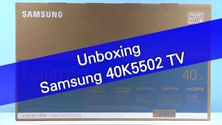 Samsung 40K5502 K5500 TV unboxing