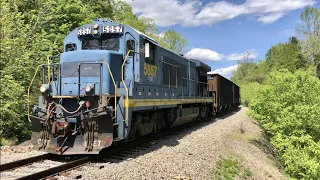 Short Rock Train Going Down Steep Hill, Short Line Railroad Cincinnati Eastern Railroad CCET