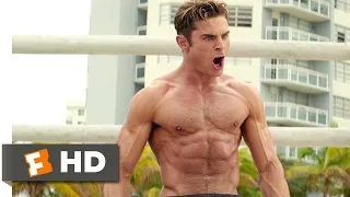 🌀 Zac Efron VS Dwayne Johnson in the Big Boys Competition  Baywatch  CLIP 1080p🌀 4K