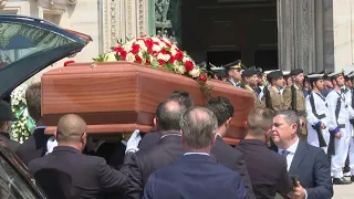 Silvio Berlusconi's coffin arrives at Milan Duomo for funeral | AFP