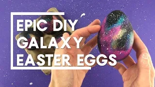 how to paint galaxy easter eggs space eggs dreamalittlebigger