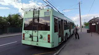 ПОЕЗДКА в троллейбусе БКМ-32102 (БОРТ.№5417) маршрут №34