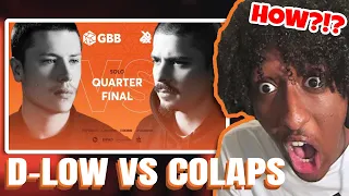 MIND BLOWN 🤯 | D-LOW vs COLAPS | Grand Beatbox Battle 2019 | 1/4 Final | YOLOW Beatbox Reaction