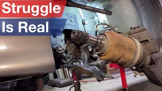 TWO WAYS to remove a stuck CV axle.