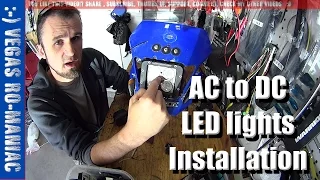 How to install LED lights on a Dirtbike or Motorcycle - AC to DC Conversion
