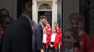 School kids invade Downing Street!