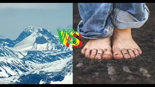 Walking up Galdhøpiggen without shoes (Norway's highest point)